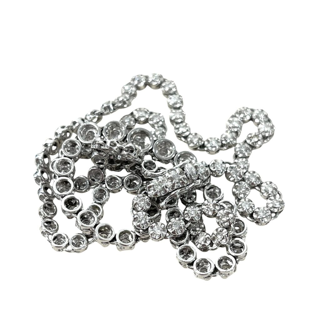 K14WG　14金ホワイトゴールド　ネックレス