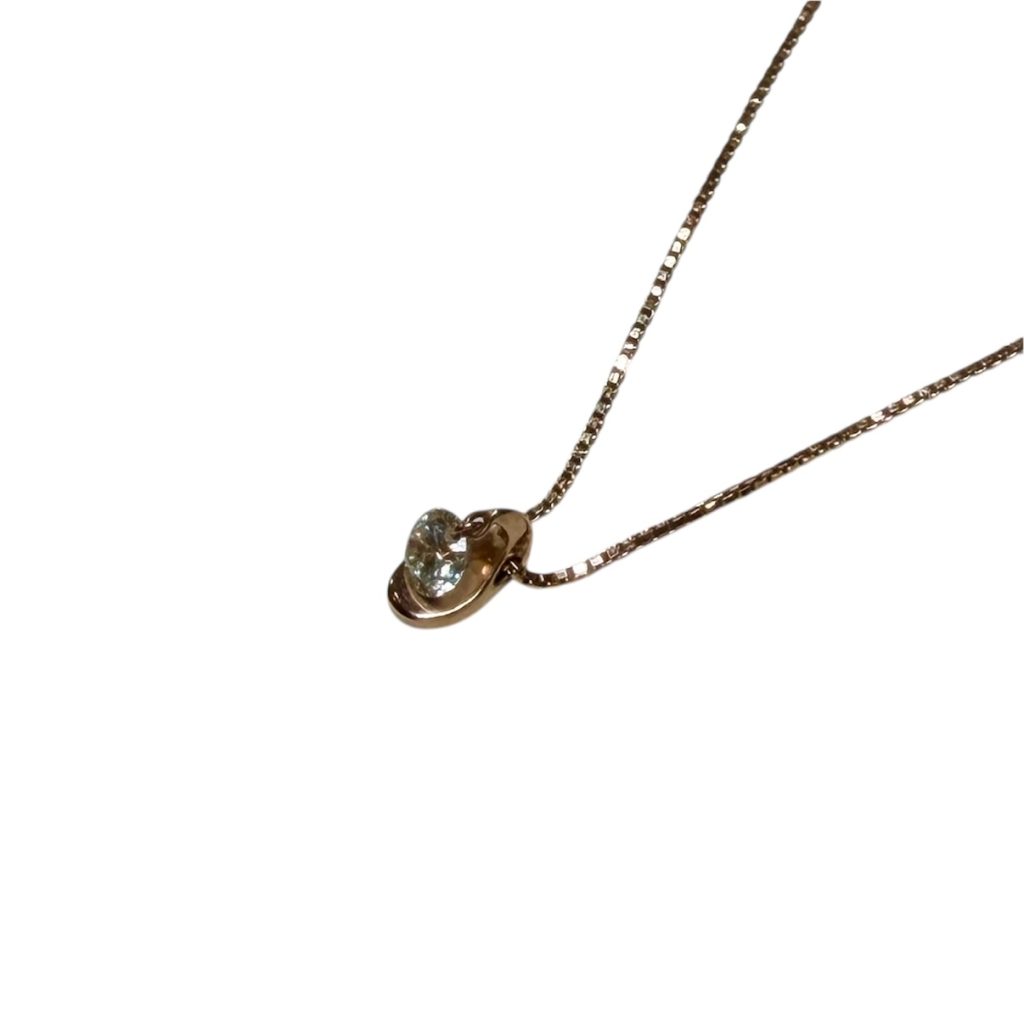 K18 ダイヤモンド付き ネックレス