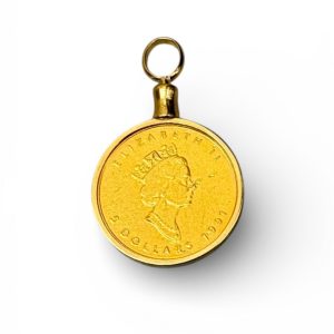 K18　コイン　ネックレストップ