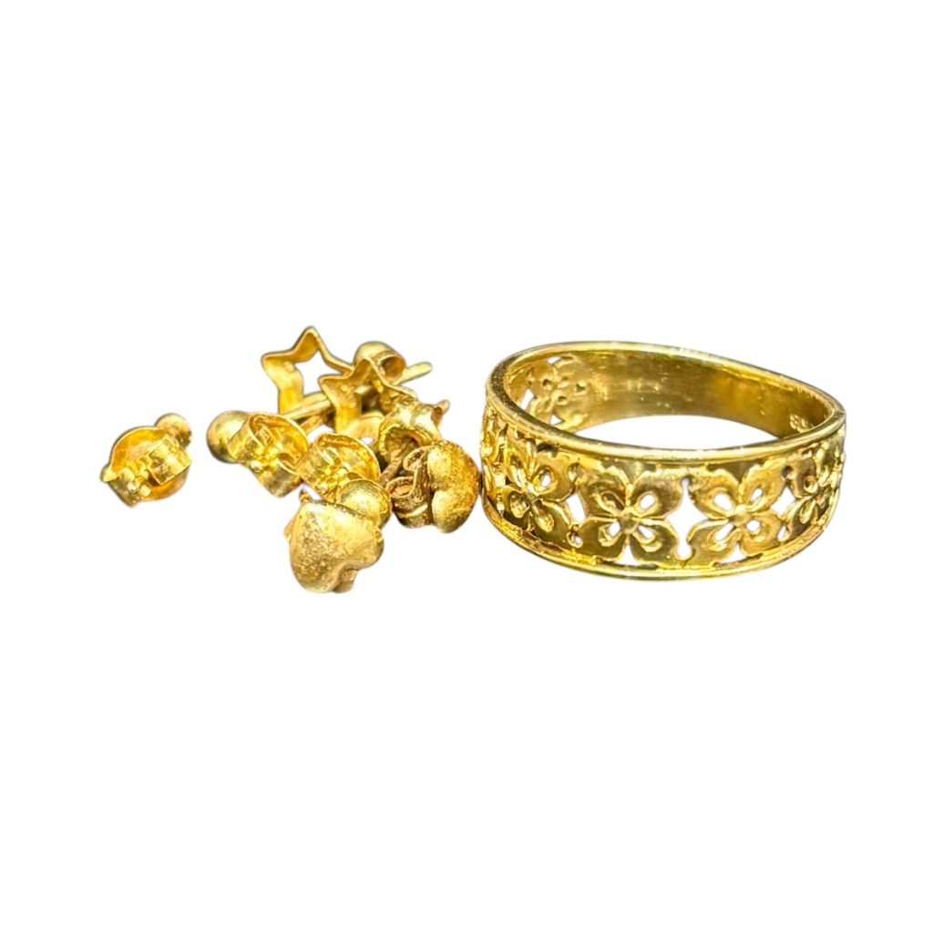 K18まとめ 石なし 18金 リング ピアス アクセサリー