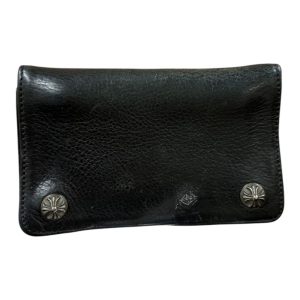 クロムハーツ クロスボタンレザーウォレット