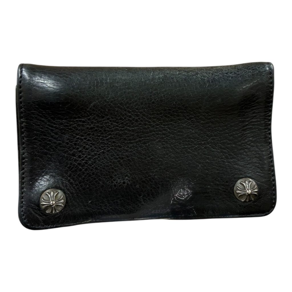 クロムハーツ クロスボタンレザーウォレット