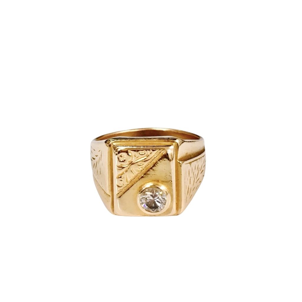 K18 リング メレダイヤ 18金