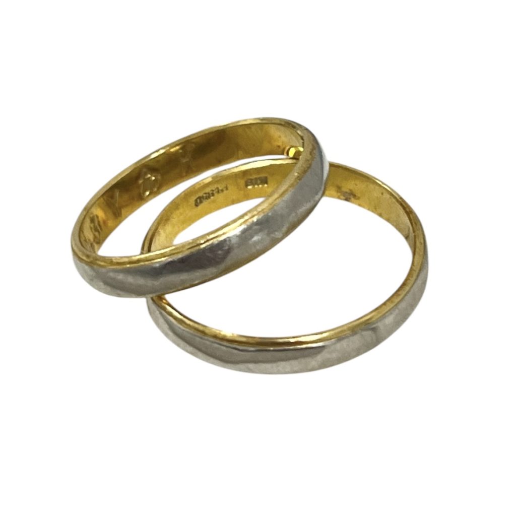 K18/Pt850 18金/プラチナ850 コンビ リング