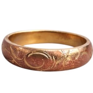 【函館市 純金ヴィンテージリング K24 彫金デザイン 高価買取】