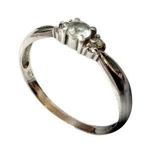 【Pt900 (プラチナ)】トルマリン リング