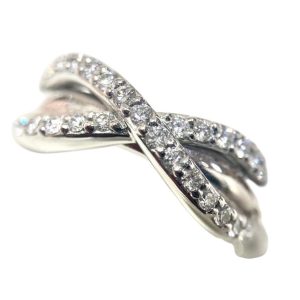 【K18WG(18金ホワイトゴールド)　リング(指輪)/貴金属・ダイヤ・宝石・アクセサリー・メンズ・レディース】