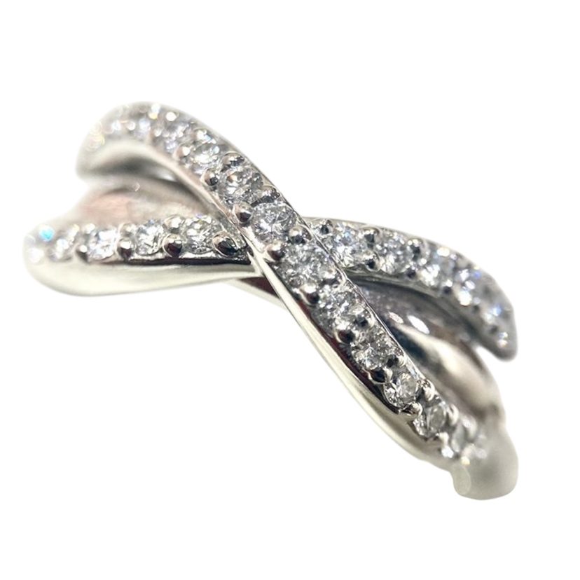 【K18WG(18金ホワイトゴールド)　リング(指輪)/貴金属・ダイヤ・宝石・アクセサリー・メンズ・レディース】