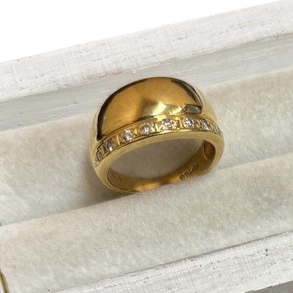 K18 18金 金 ゴールド メレダイヤ リング アクセサリー ジュエリー 貴金属