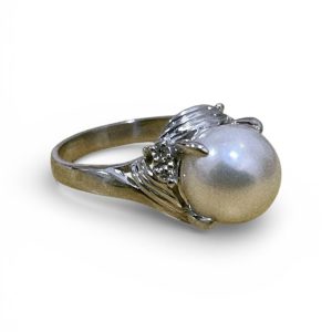 【Pt900 プラチナ900 パール リング】