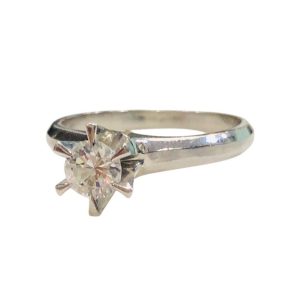 Pt900(プラチナ900)　ダイヤ0.42ct　リング