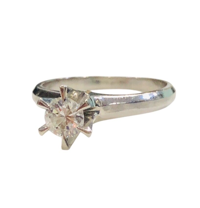 Pt900(プラチナ900)　ダイヤ0.42ct　リング