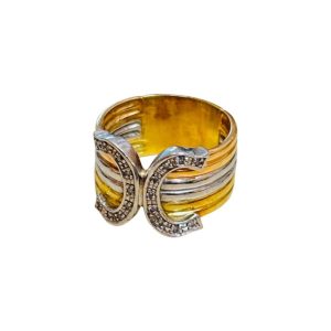 K18/Pt900　金　プラチナ　リング