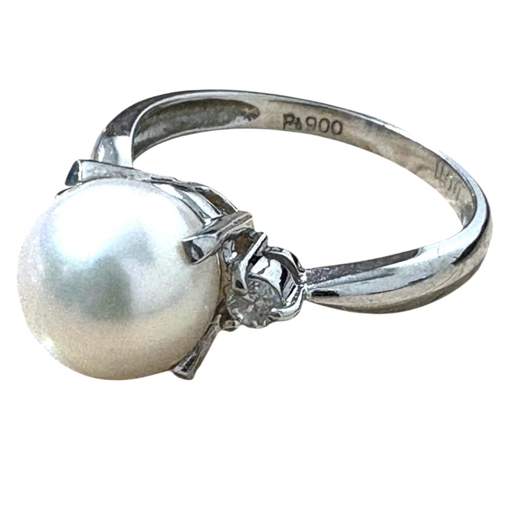 Pt900 パール リング