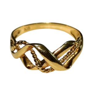 K18 18金 レディース デザインリング