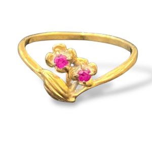 ルビー リング K18 18金 750