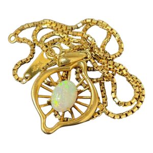 18金 K18 オパールネックレス【函館上磯店】