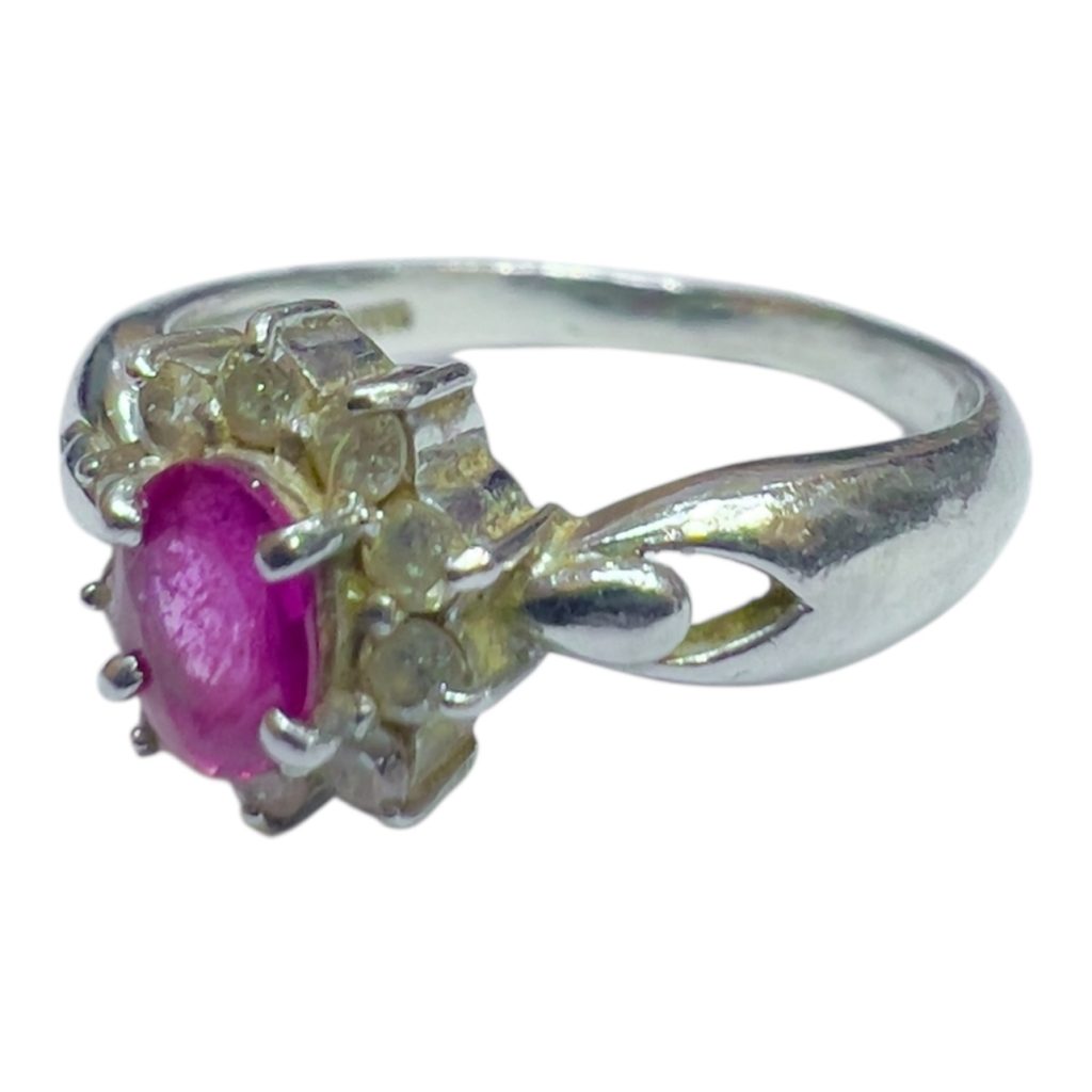 Pt900 プラチナ ルビーリング