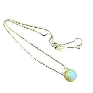 K18 ネックレス パールトップ付き