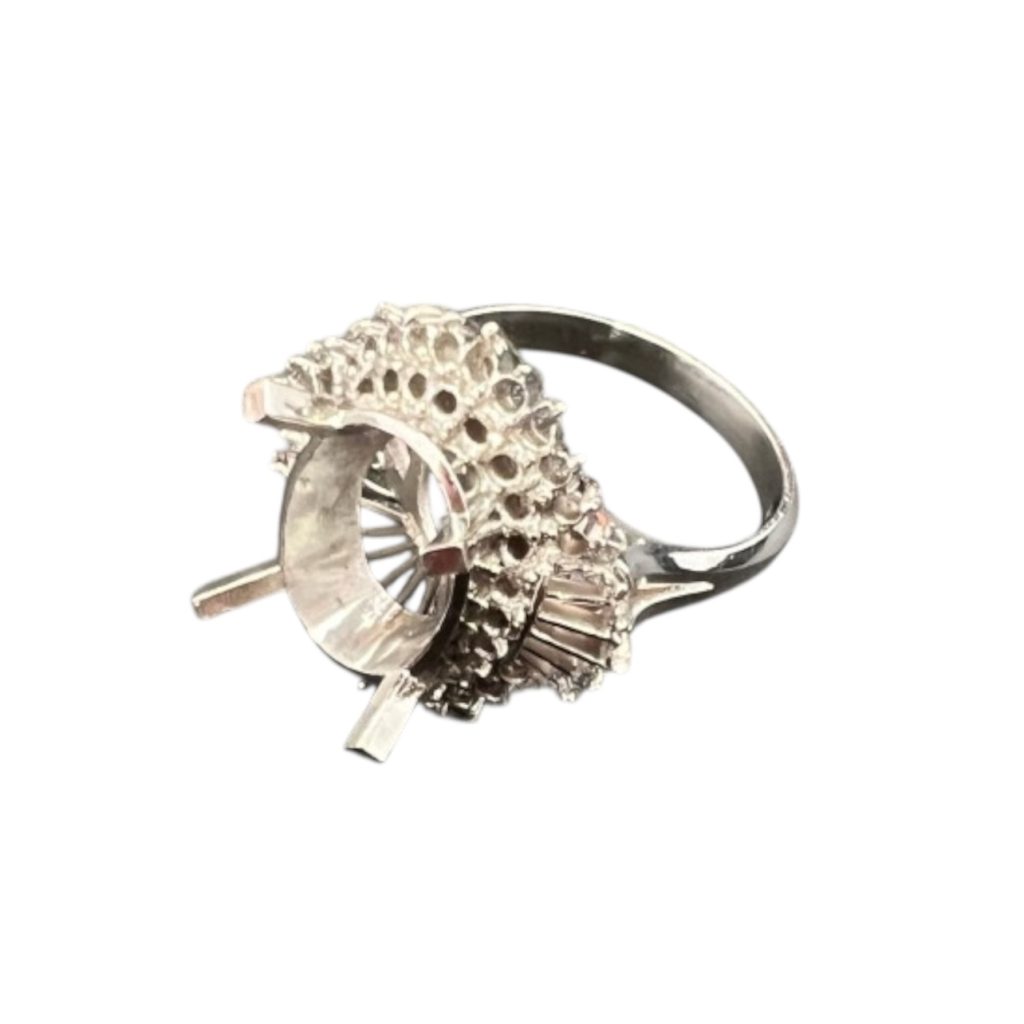 Pt900 プラチナ 石の取れたリング