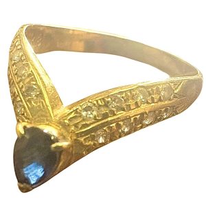 K18 サファイア リング