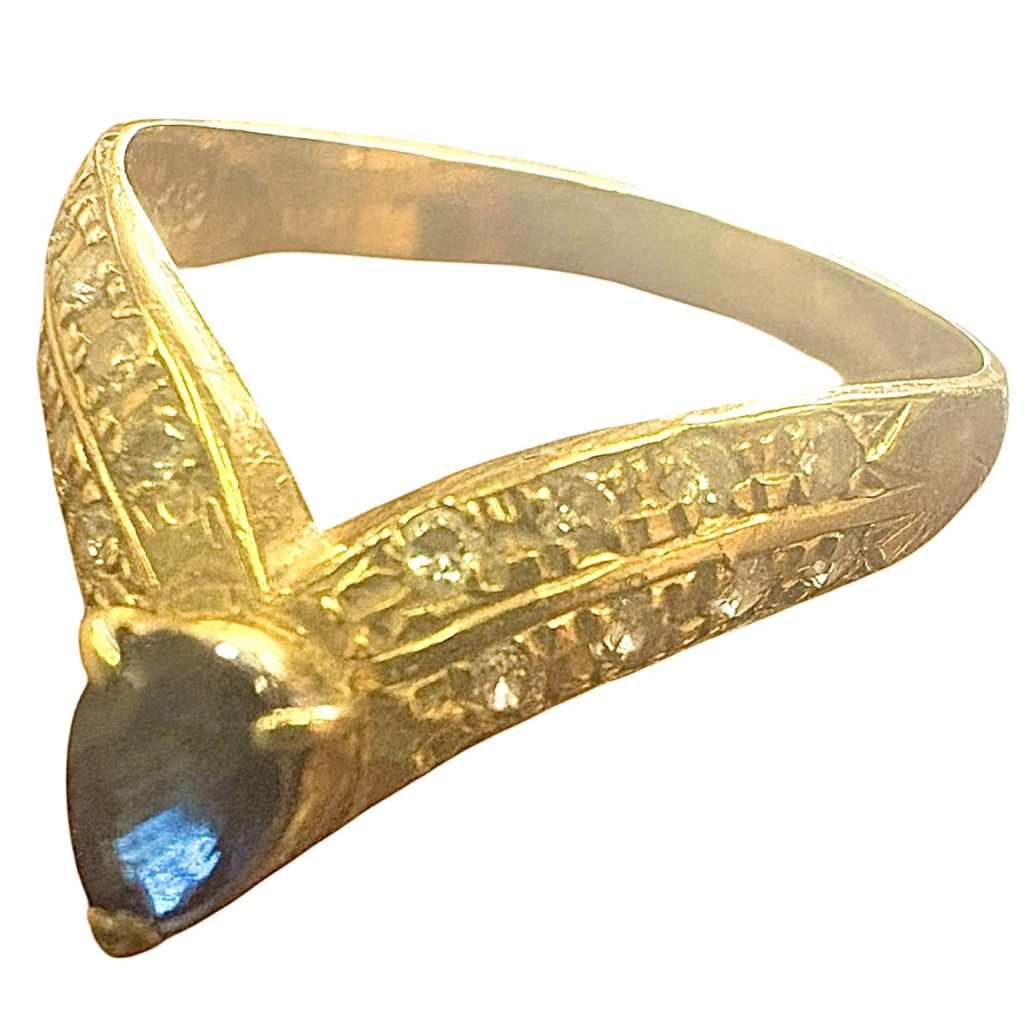 K18 サファイア リング