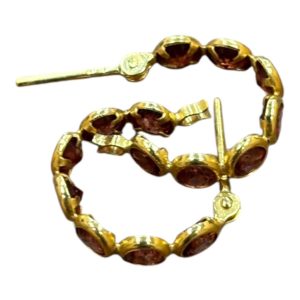 K18 石付きピアス