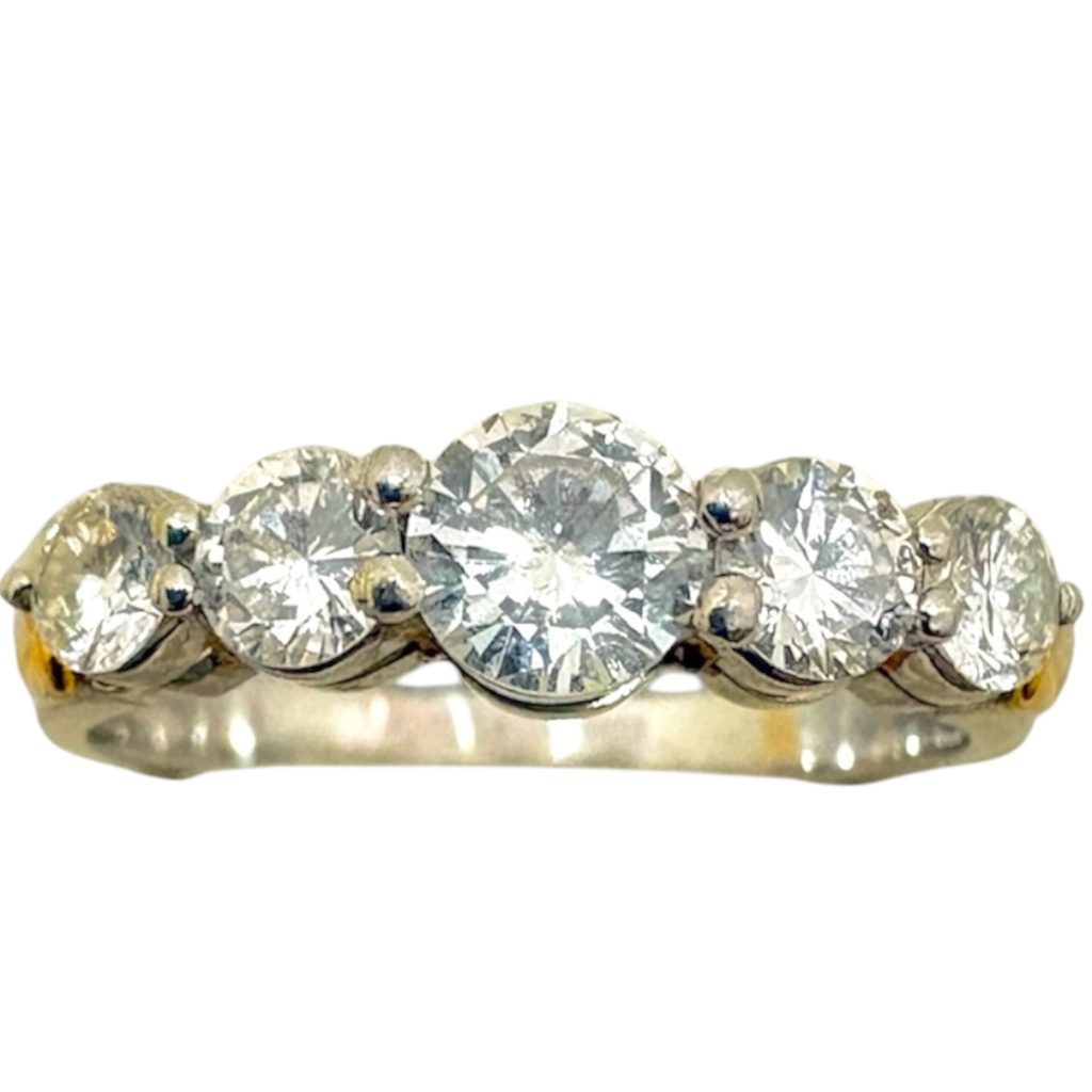 Pt900 K18 プラチナ900 18金 メレダイヤ リング 山形市