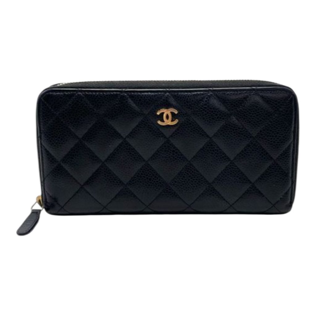 CHANEL シャネル キャビアスキン マトラッセ 長財布