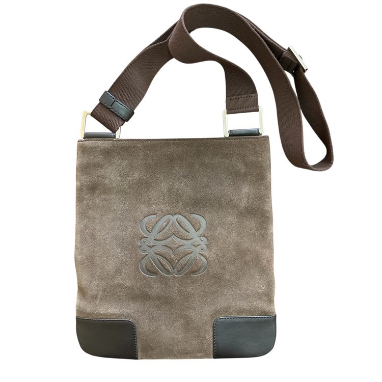 LOEWE　アナグラム スエード ショルダーバッグ
