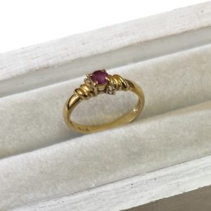 K18 18金 金 ゴールド ルビー リング アクセサリー ジュエリー 貴金属