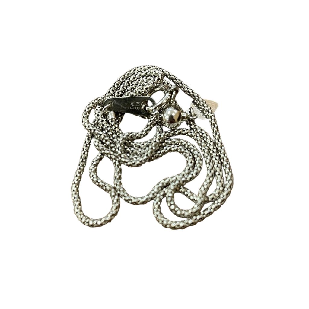 K18WG　18金ホワイトゴールド　ネックレス