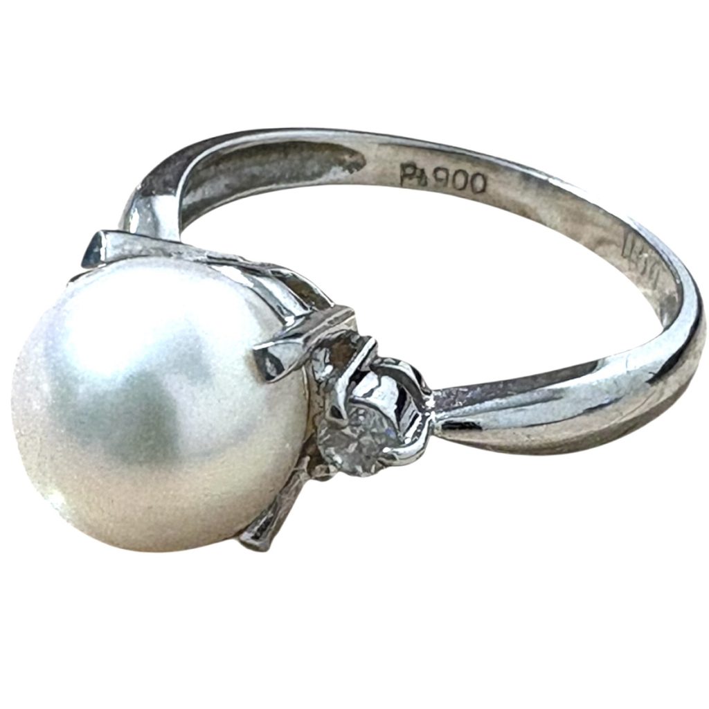 Pt900 パール リング