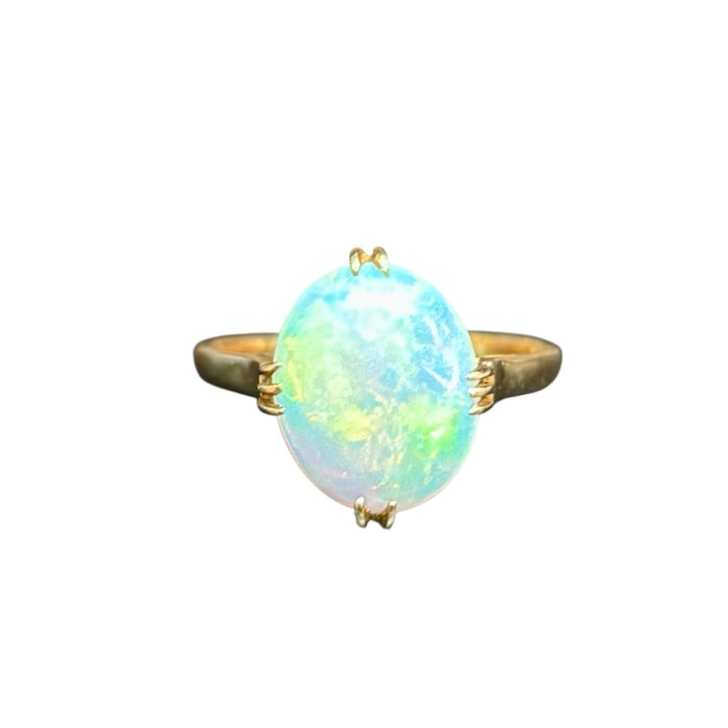 K18 リング 石あり 18金 アクセサリー