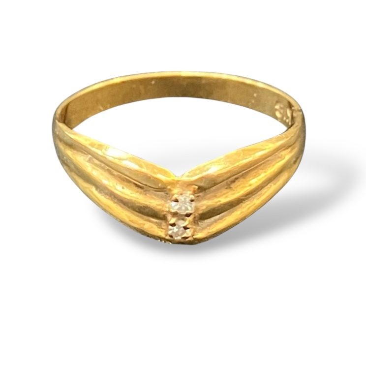 【メレダイヤ リング】K18 18金 750