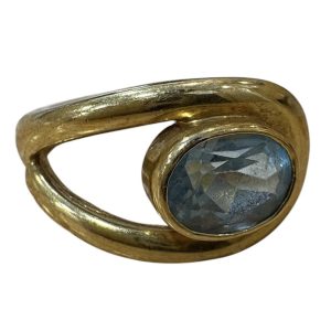 K18（18金）石付き リング