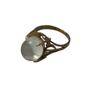 K18(18金)　金　石つきリング　ゴールド　アクセサリー　ジュエリー　貴金属