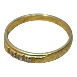 K18 石付きリング