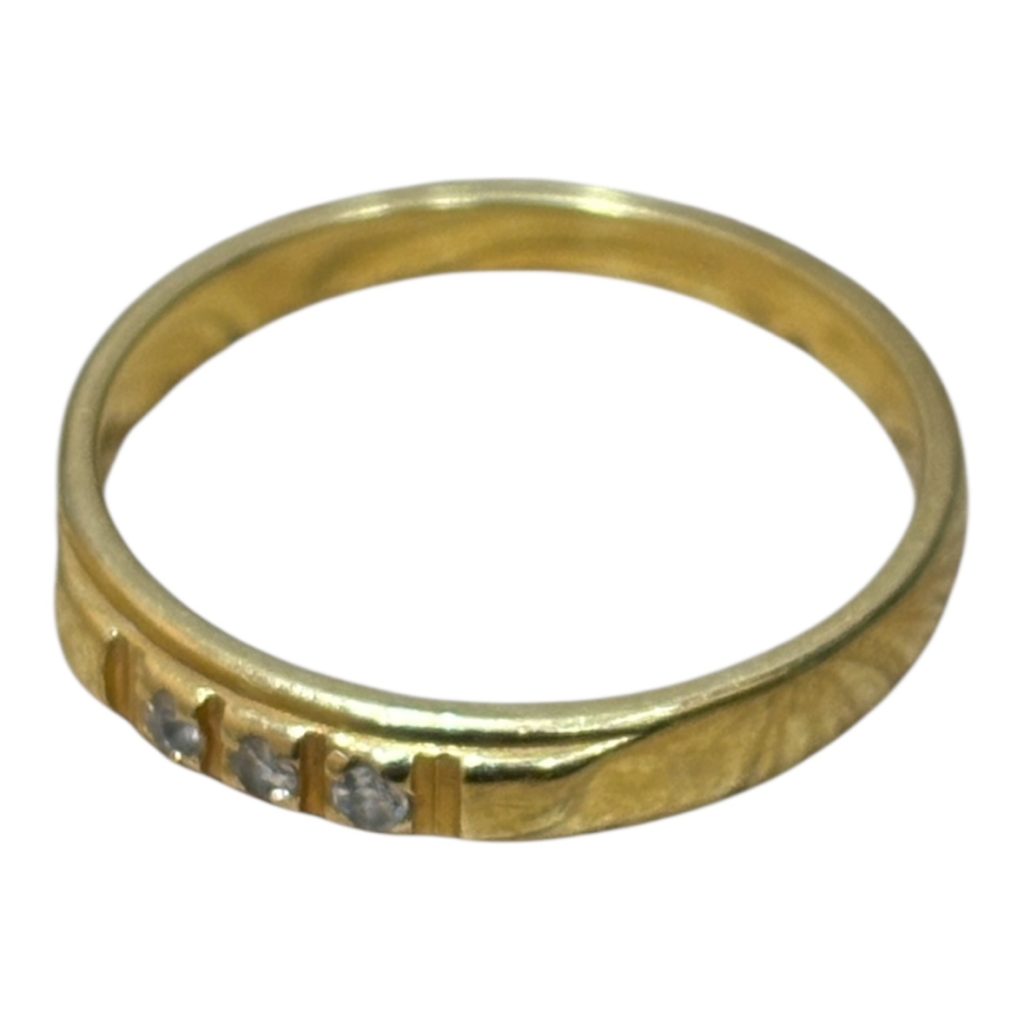 K18 石付きリング