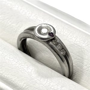 Pt900 プラチナ ダイヤモンドリング 指輪