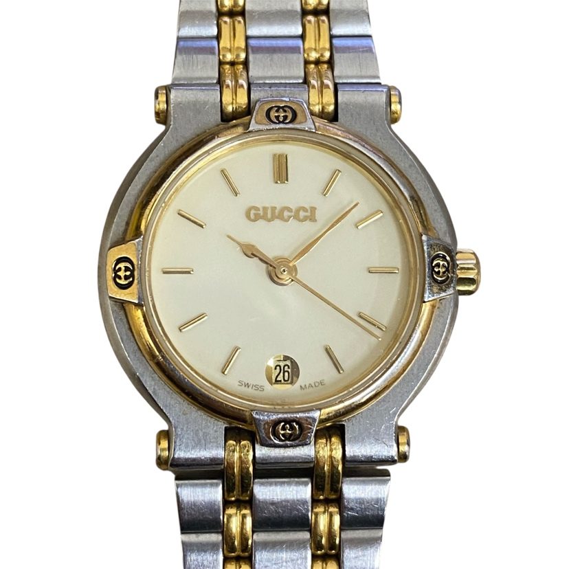 GUCCI グッチ コンビ デイト クォーツ腕時計 9000L