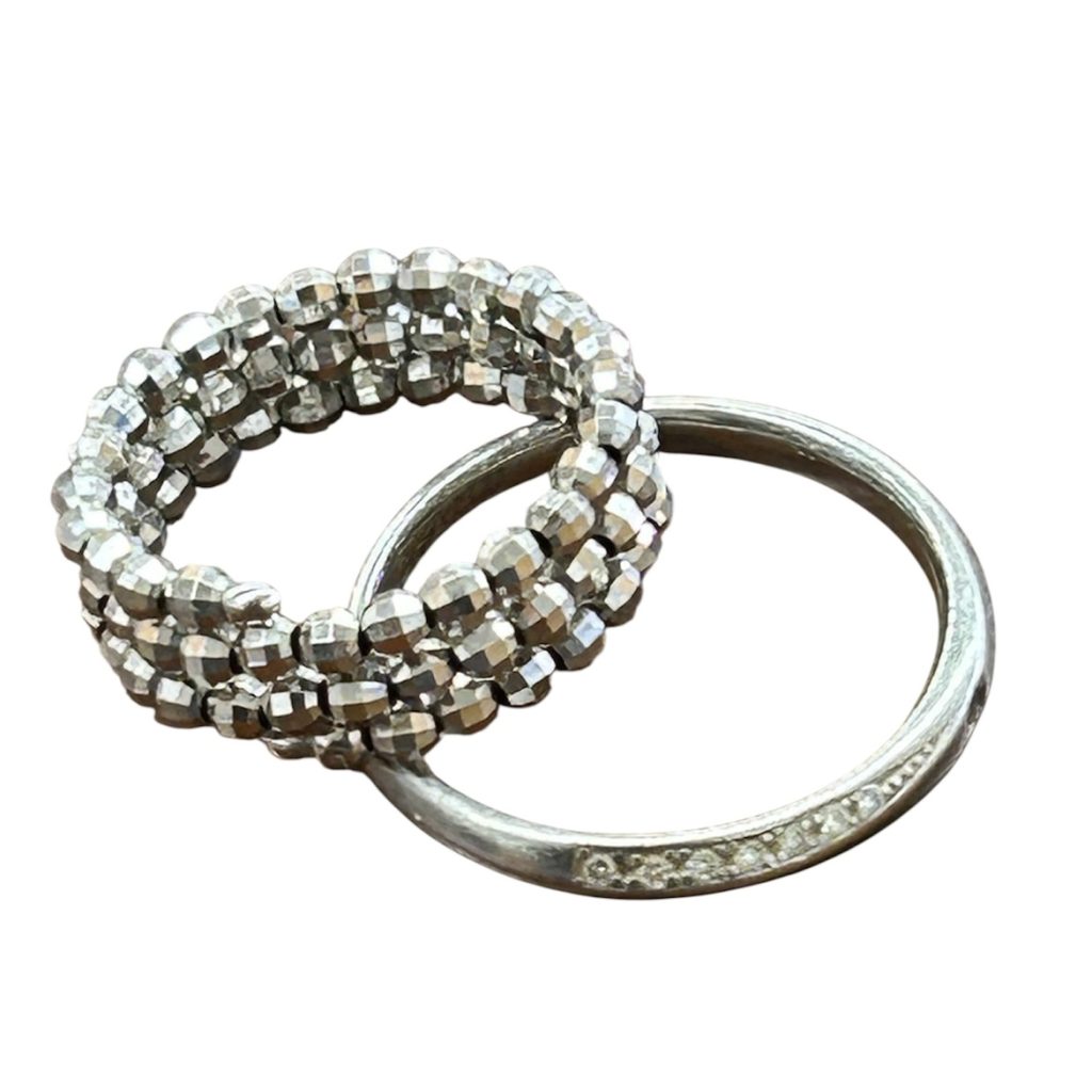 K18WGリング・Pt900リング