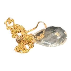 K18 ネックレス（水晶付き）