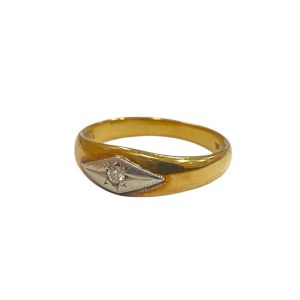 K18 Pt850 コンビ リング 指輪