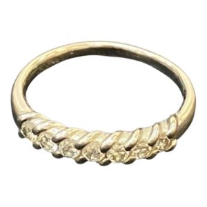 【メレダイヤ リング】K18 18金 750