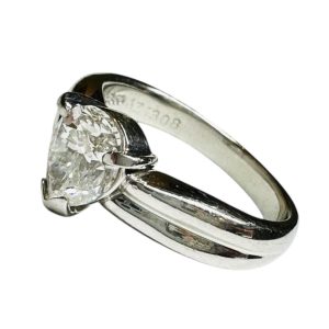 Pt850(プラチナ)ダイヤ付きリング