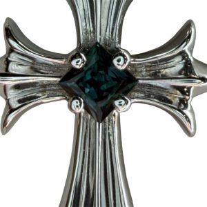 函館市 K18WG アレキサンドライト ネックレストップ 色変わり石