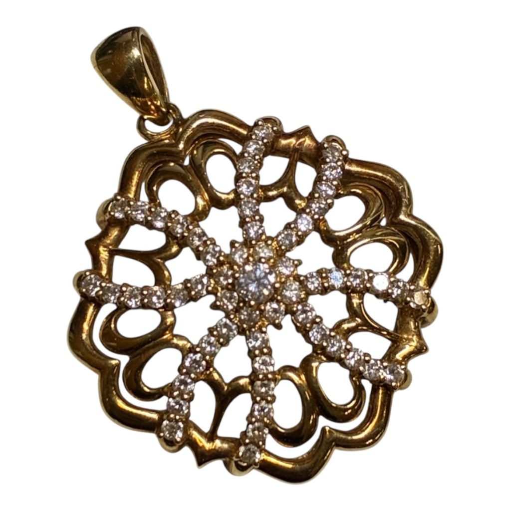 K18（18金）ダイヤモンド ネックレストップ