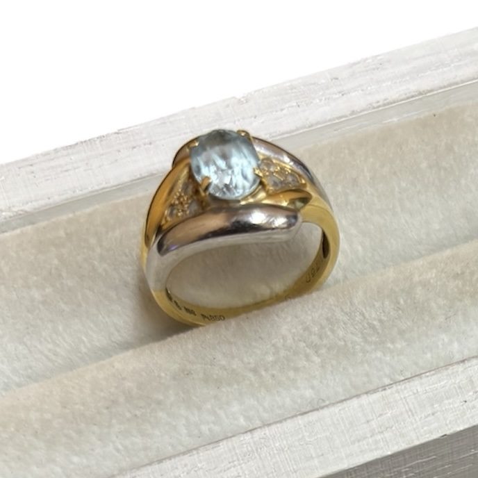K18 18金 金 Pt850  ゴールド プラチナ 石あり リング アクセサリー ジュエリー 貴金属