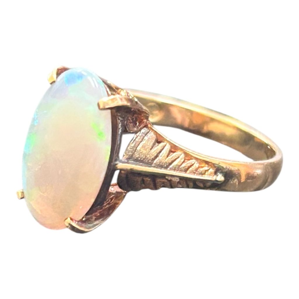 K18　オパール付きリング
